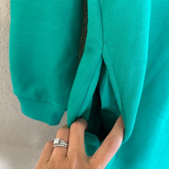 NWT Universal Thread Long Sleeve Mini Fleece Tunic Dress Green Women's Size XS - Picture 6 of 10